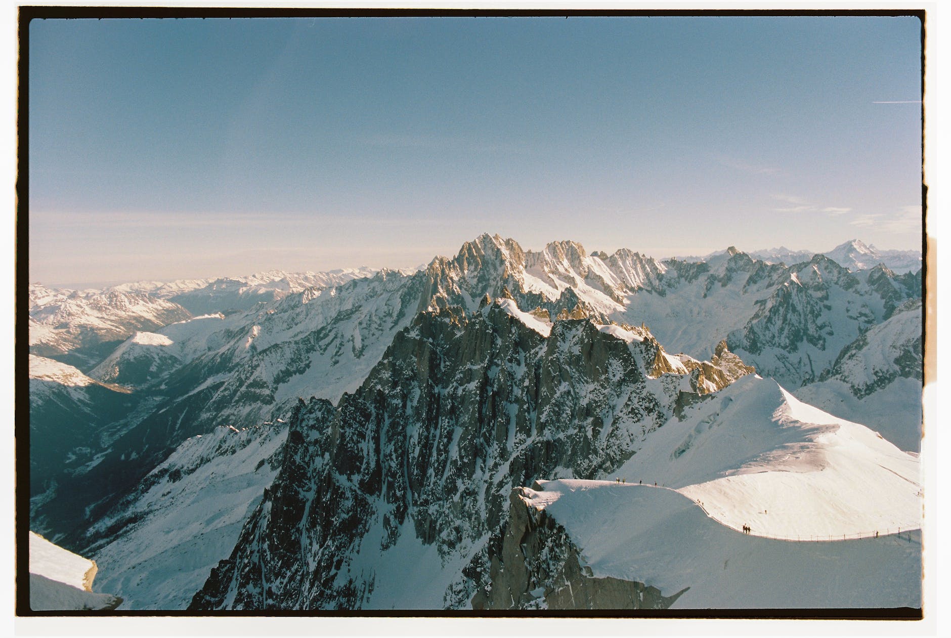 snowy mont blanc